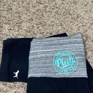 Pink/VS Yoga Pants (cropped)